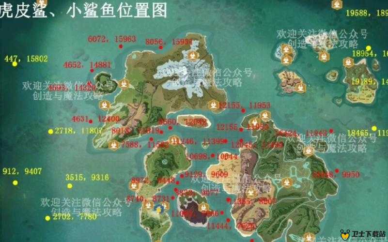 探索神秘海域，创造与魔法幼鲭鲨位置全揭秘